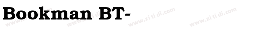 Bookman BT字体转换